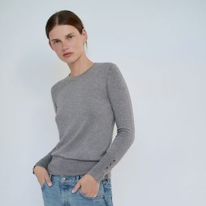 ZARA Grey Basic Long Sleeve Sweater